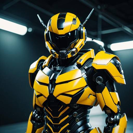 Bumblebee Cosplay Costume in Studio Lighting