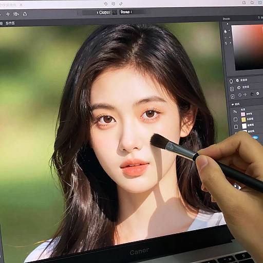 Serene Outdoor Portrait Shadow Removal