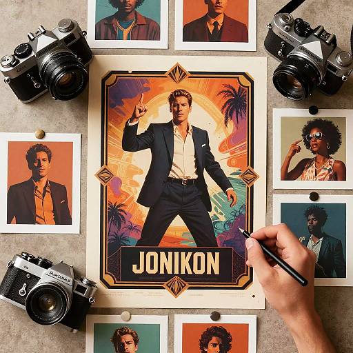 Retro Movie Poster Design Brainstorm