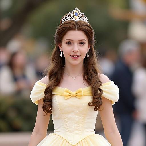 Realistic Disney Belle Costume Portrait