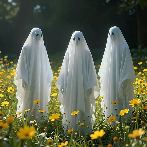 Surreal Ghosts in Cyberpunk Field