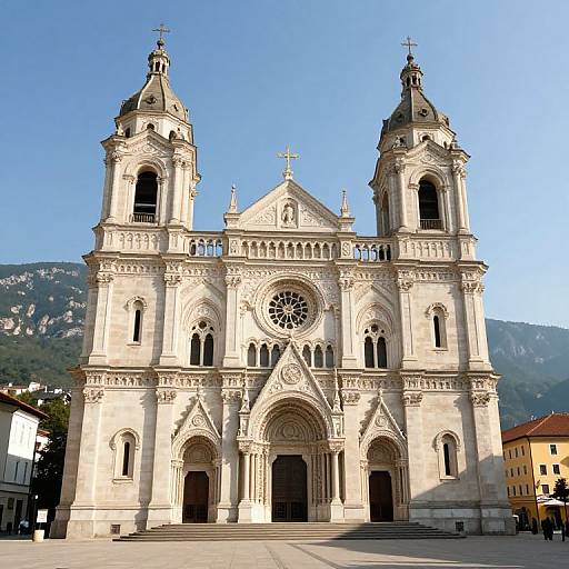 Saint Nicholas Cathedral in Sunlit Square