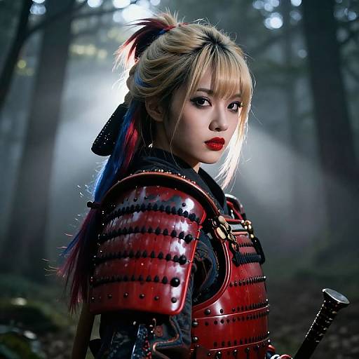 Stunning Japanese Female Samurai Portrait