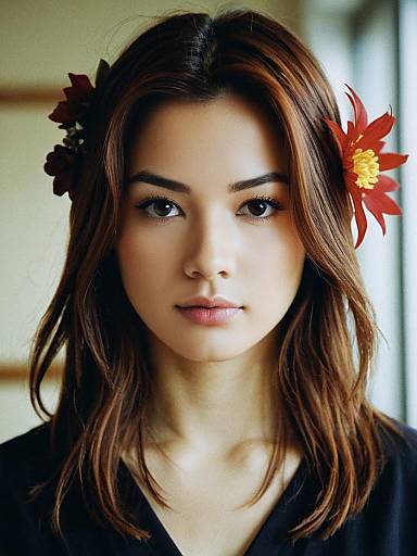 Realistic Female Kirishima Hero Portrait