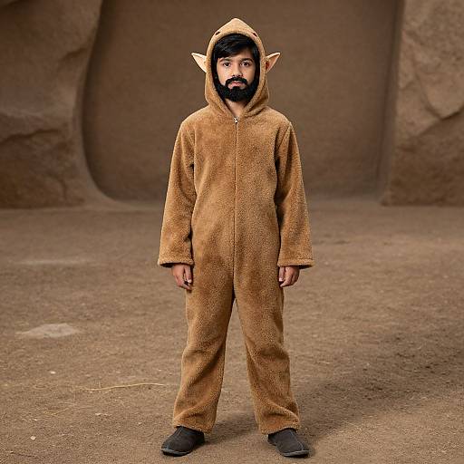 Young Elf Boy in Camel Costume