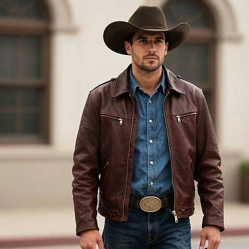 Man in Cowboy Outfit