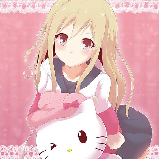 Illustration of Hello kitty (character), sanrio in the style of Koumei (twinameless)