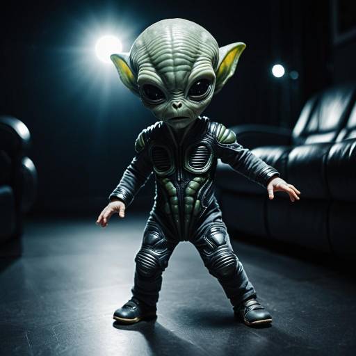 Alien Toddler in Sci-Fi Suit