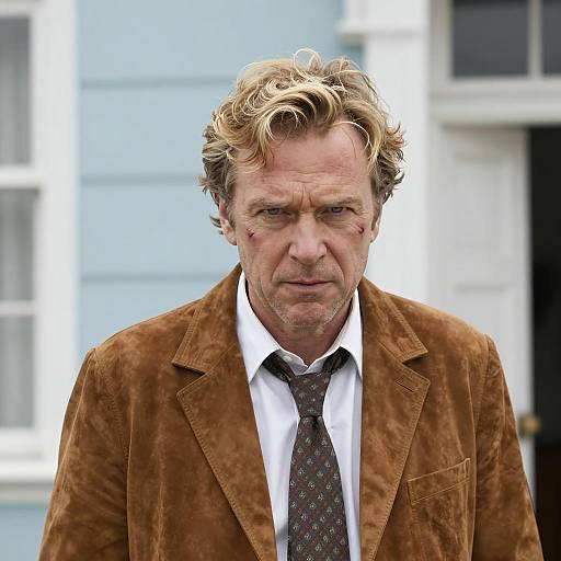 Portrait of a Determined Middle-Aged Man