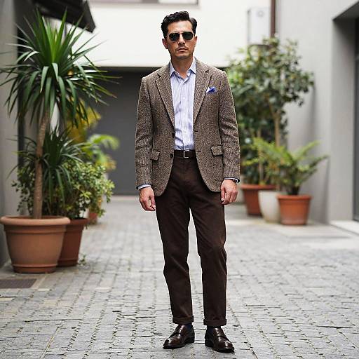 Stylish man in classic urban fashion