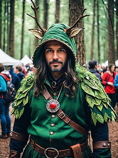 Candid Fantasy Festival Cosplay Portrait