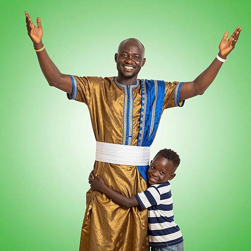 Joyful Bond Between Father and Son