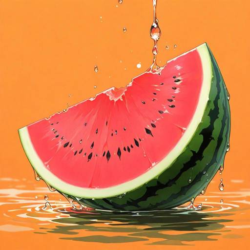 Vibrant Watermelon Still Life Composition Vibrant Watermelon Still Life Composition