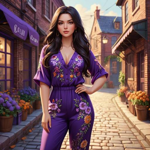 Confident Character in Cozy Autumn Market