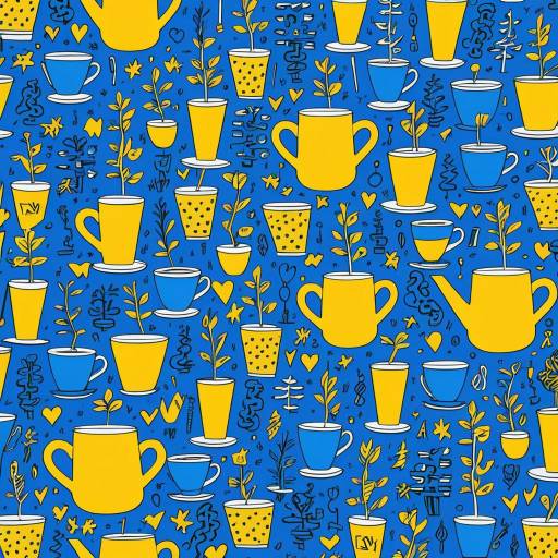 Colorful Doodle Wallpaper Pattern Design
