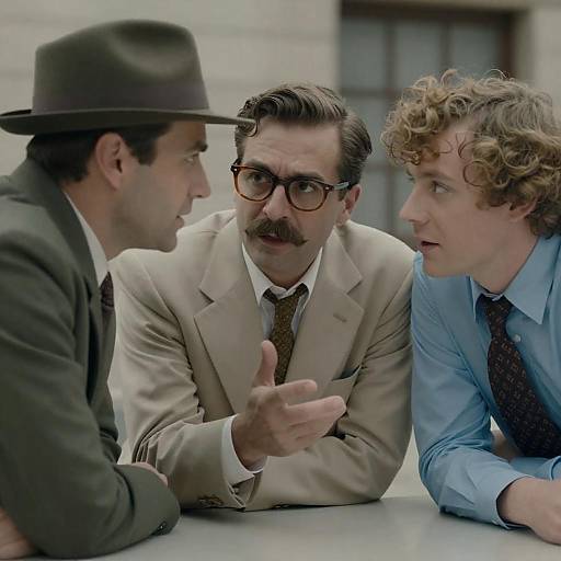 Vintage Fashion: Three Men in Conversation