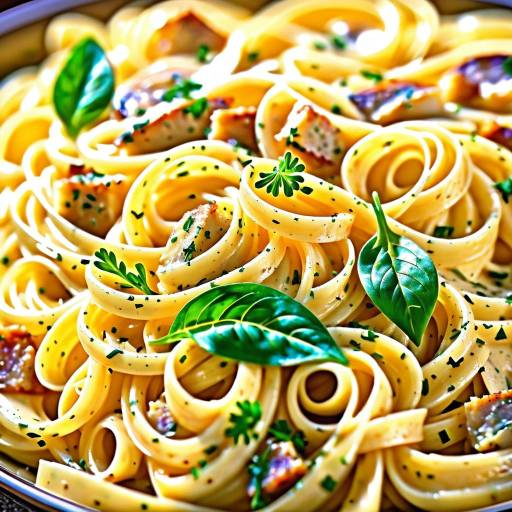 Vibrant HDR Macro of Pasta Carbonara