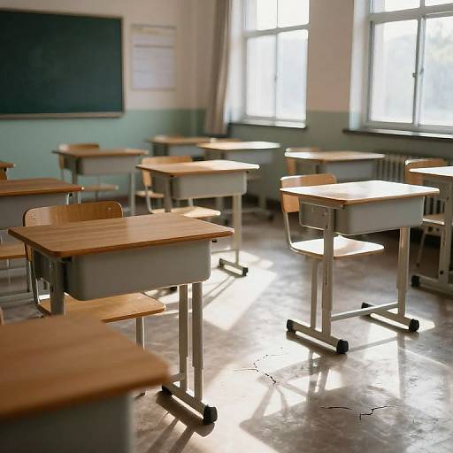 Ethereal Sunlit Classroom Mystery