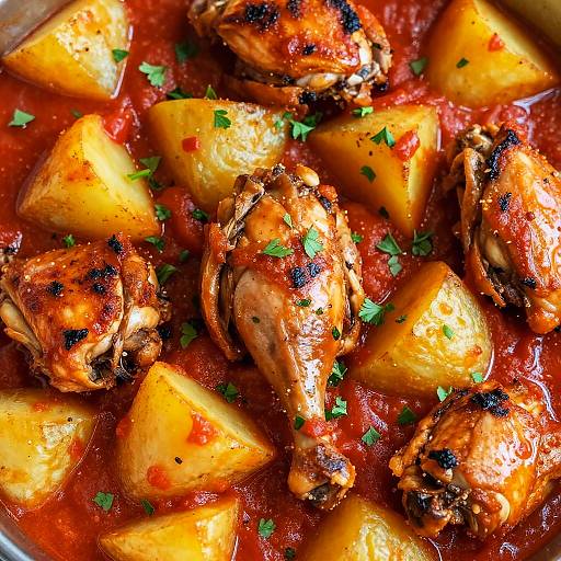 Vibrant Roasted Chicken with Potatoes