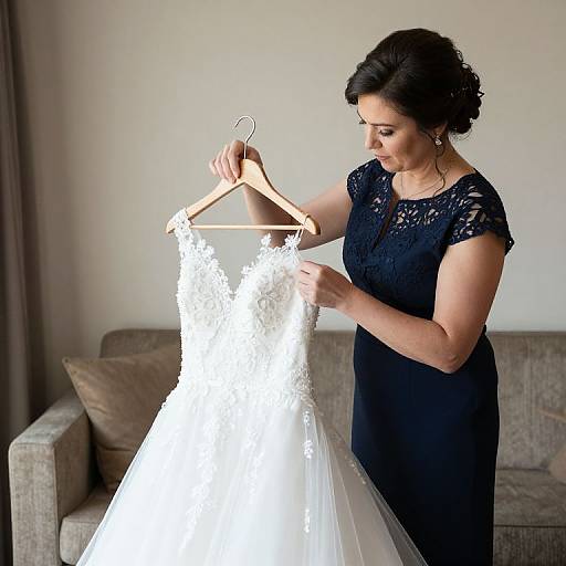 Mom Dressing Bride Wedding Moment