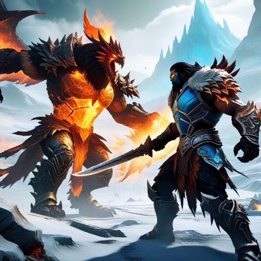 Epic Clash: Glacier Titan vs Inferno Phoenix