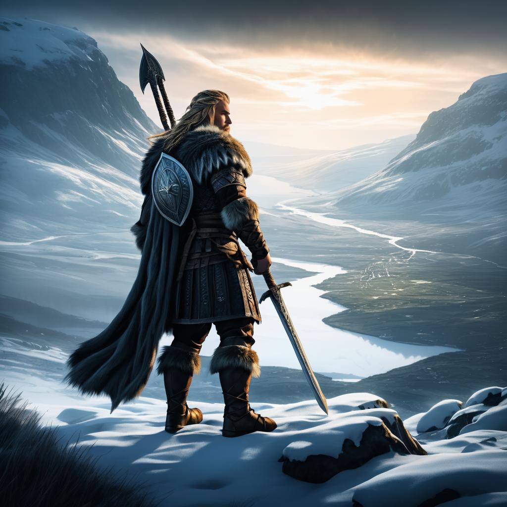 Epic Viking Warrior Graphic Novel Cover