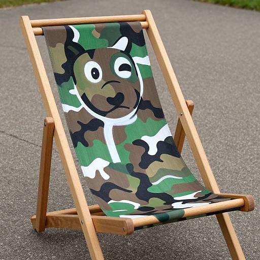 Deck Chair Camouflage Body Painting