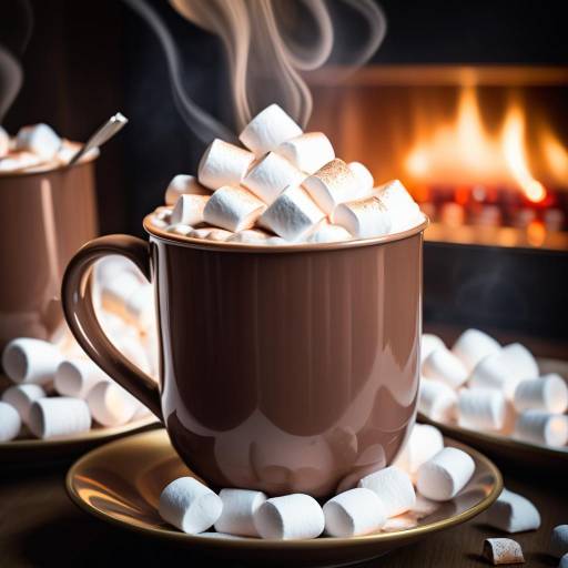 Cozy Close-Up of Holiday Hot Cocoa