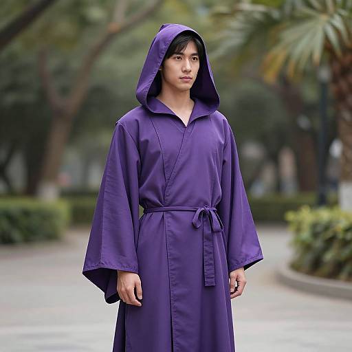 Violet Crayon Costume with Hooded Robe