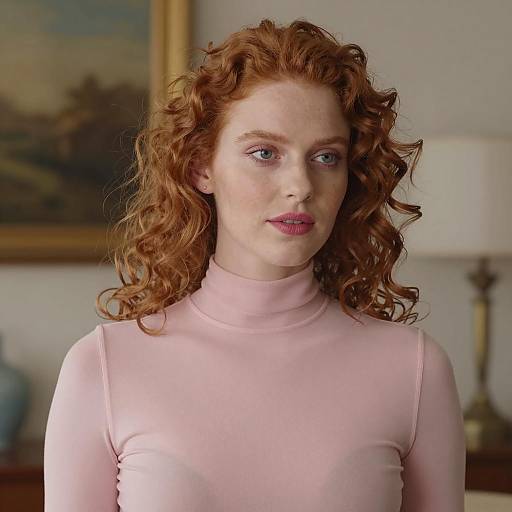 Portrait of a Fair-Skinned Redhead