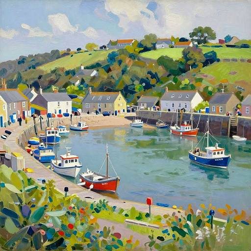 Vibrant Pembroke Coastal Impressionism