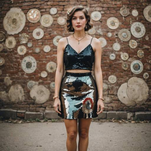 Whimsical Portrait of Fashion Forward Woman
