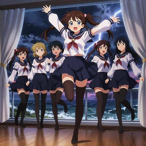 Admiral Kancolle Midair Sailor Leap