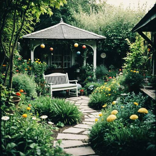 Charming Cozy Garden Full of Happiness