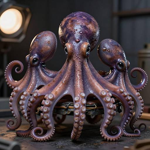 Three Realistic Octopus Models