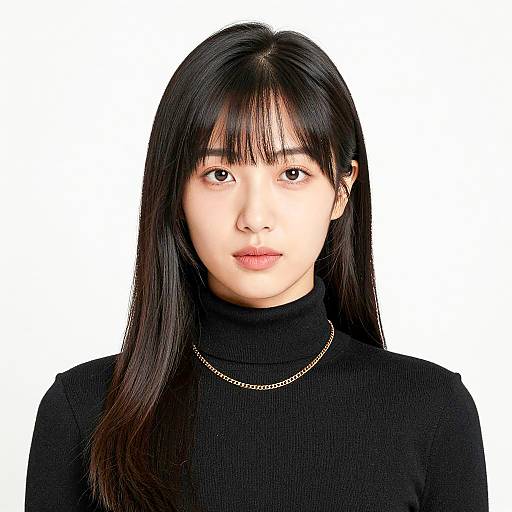 Elegant Portrait of an Asian Woman