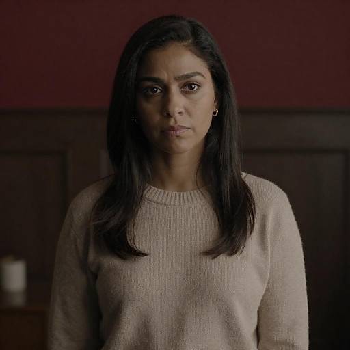 Moody Portrait of a Thoughtful Woman