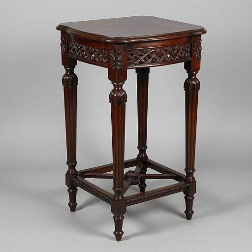 Victorian Carved Mahogany Pedestal