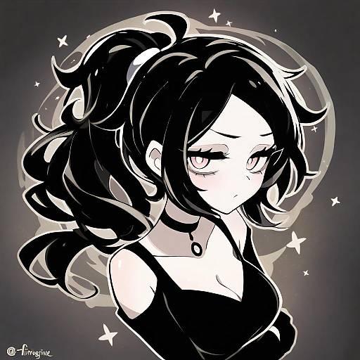 Illustration of Ashley graves, the coffin of andy and leyley in the style of Fifiruu