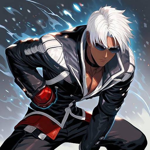 Illustration of K' (kof), the king of fighters in the style of Shin'ya (shin'yanchi)