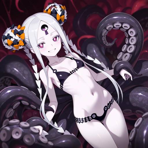 Illustration of Abigail williams (swimsuit foreigner) (first ascension) (fate), fate/grand order in the style of Samidare (hoshi)