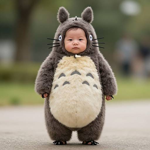 Realistic Newborn Totoro Cosplay