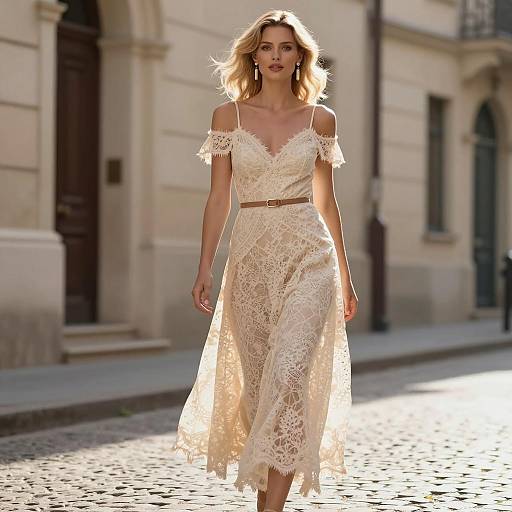 Elegant Street Fashion Photoshoot Scene