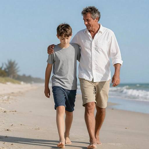 Generational Bond at the Beach