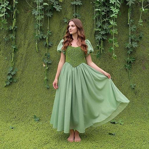 Whimsical Green Pea Fantasy Photography