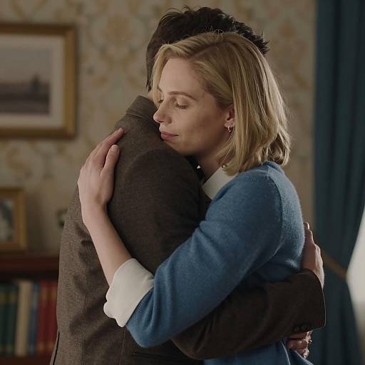 Intimate Embrace in Cozy Setting