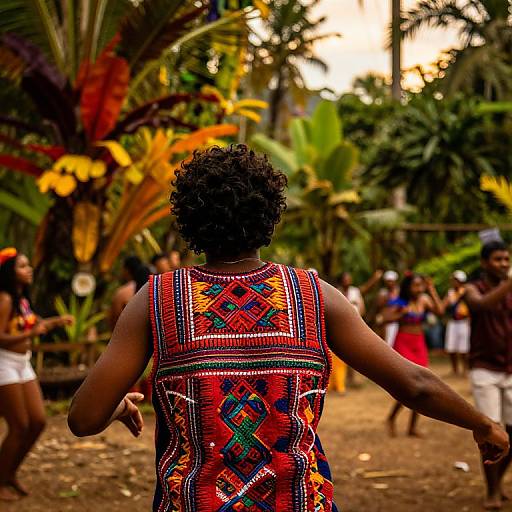 Tropical Festival Tanktop Blouse Scene