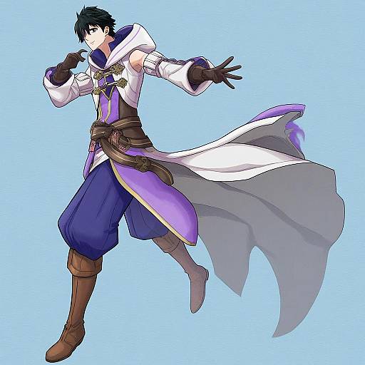 Illustration of Morgan (male) (fire emblem), fire emblem in the style of Munmu-san