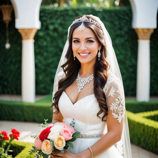 Stunning Middle Eastern Bride in Garden Terrace