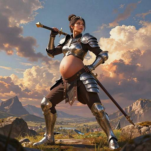 Pregnant Warrior in Epic Fantasy